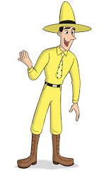 man in yellow hat
