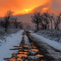 sunset-on-melting-snow