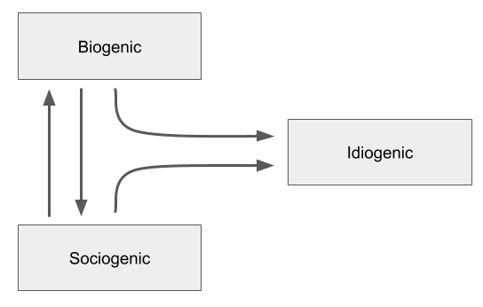 biogenic sociogenic and idiogenic